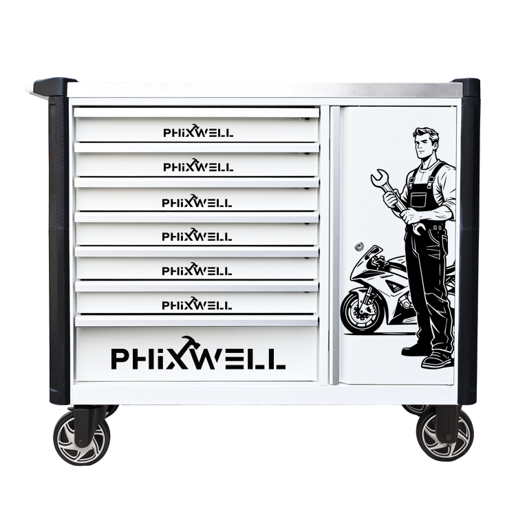 719516 PHIXWELL 7 skuffer ny model værktøjsskab