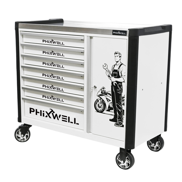 719516 PHIXWELL 7 skuffer ny model værktøjsskab