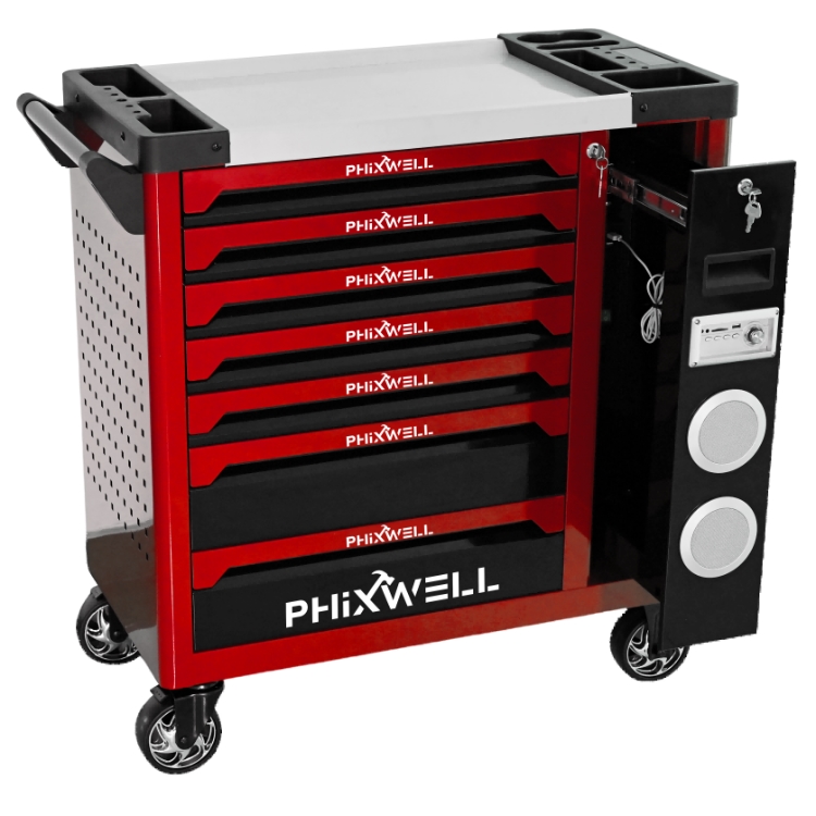 719512 PHIXWELL ny model værktøjsskab med højttaler